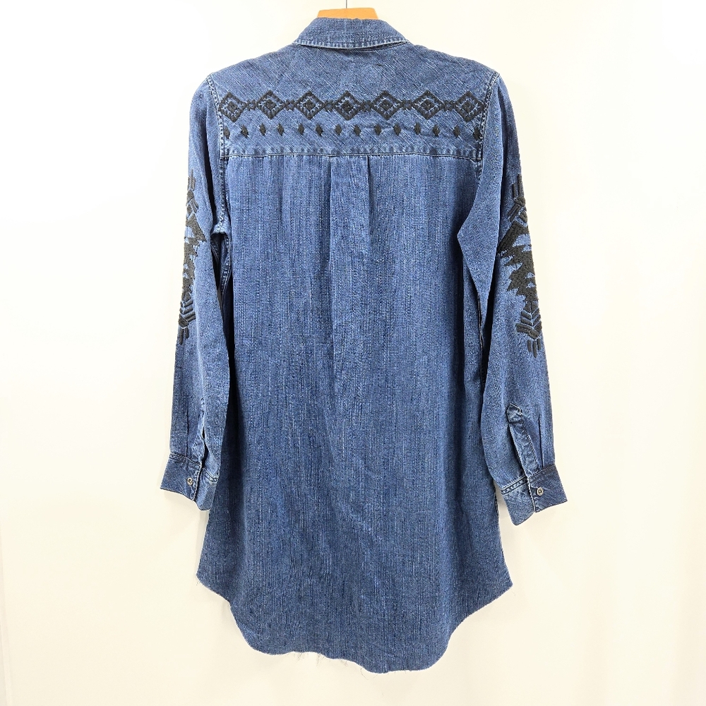 Rails‎ Ashland Dress Chambray Aztec Embroidered - Picture 12 of 16